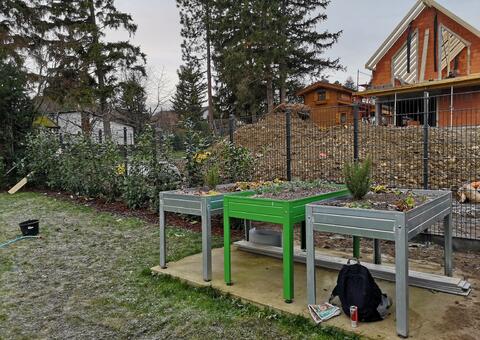 Doppelstabgitterzaun mit Sichtschutz in 2345 Brunn am Gebirge Niederösterreich 08