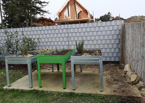Doppelstabgitterzaun mit Sichtschutz in 2345 Brunn am Gebirge Niederösterreich 12