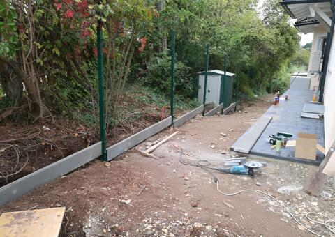 Doppelstabgitterzaun in 2333 Leopoldsdorf Niederösterreich 02