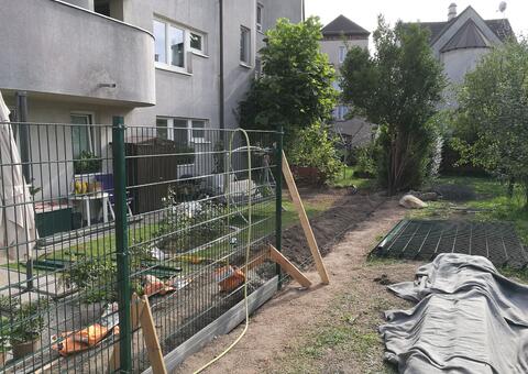 Doppelstabgitterzaun in 1220 Wien 05