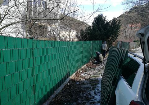 Doppelstabgitterzaun in 2340 Mödling Niederösterreich 06