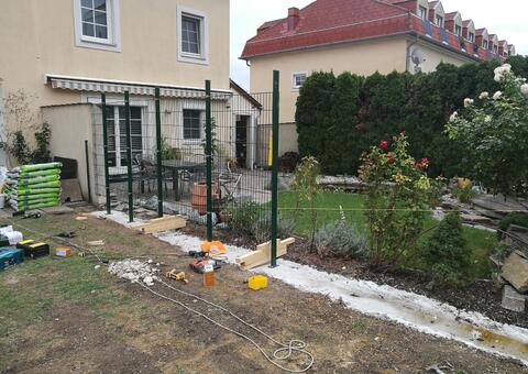 Doppelstabgitterzaun in 2340 Mödling Niederösterreich 07