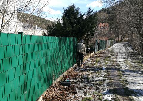 Doppelstabgitterzaun in 2340 Mödling Niederösterreich 09