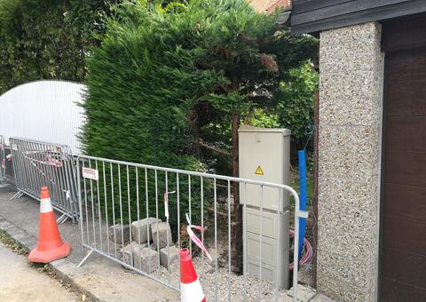 Doppelstabgitterzaun in 2381 Laab im Wald Niederösterreich 01