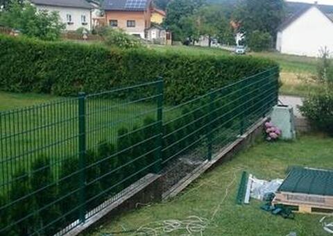 Doppelstabgitterzaun in 2721 Bad Fischau Niederösterreich 05