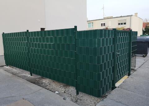 Doppelstabgitterzaun Müllplatz in 2540 Bad Vöslau Niederösterreich 08