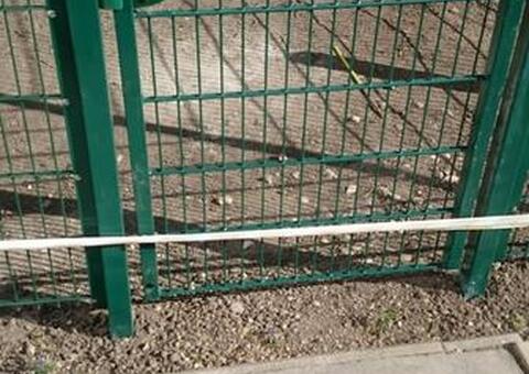 Doppelstabgitterzaun in 1140 Wien 14