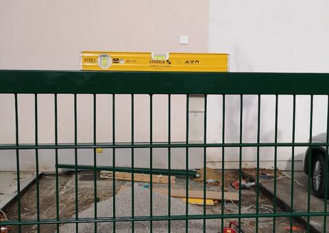 Doppelstabgitterzaun Müllplatz in 2540 Bad Vöslau Niederösterreich 04