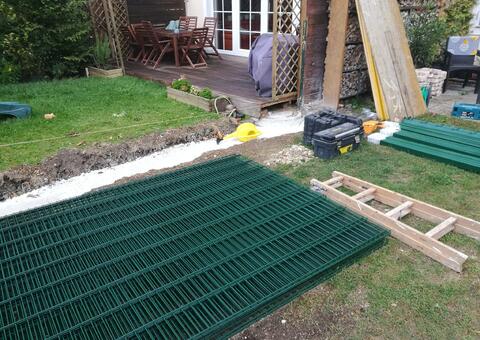 Doppelstabgitterzaun in 2340 Mödling Niederösterreich 02