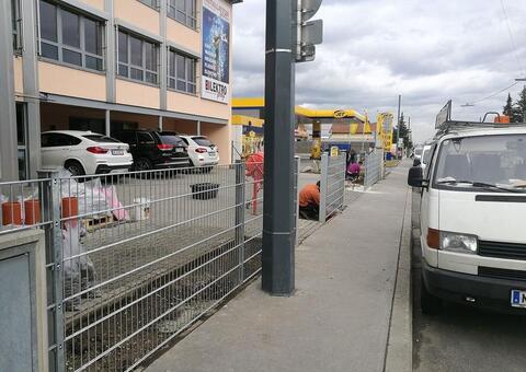 Doppelstabgitterzaun in 1230 Wien 06